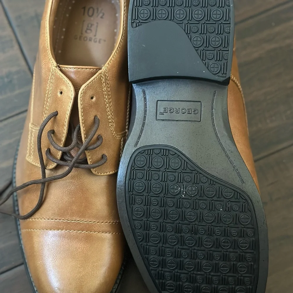 George Men's Light Brown Oxford Shoes